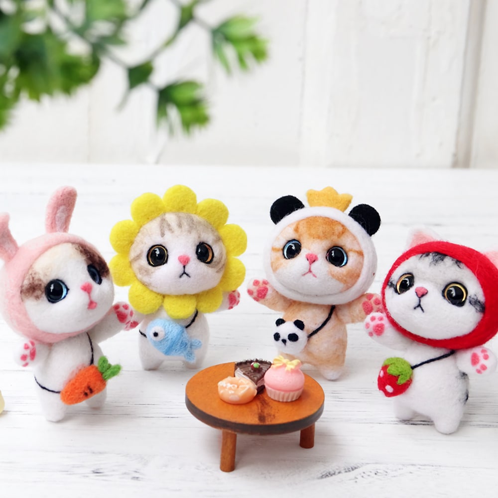 오늘의집 젊은이마켓 DIY 양모펠트 고양이 키트 패키지