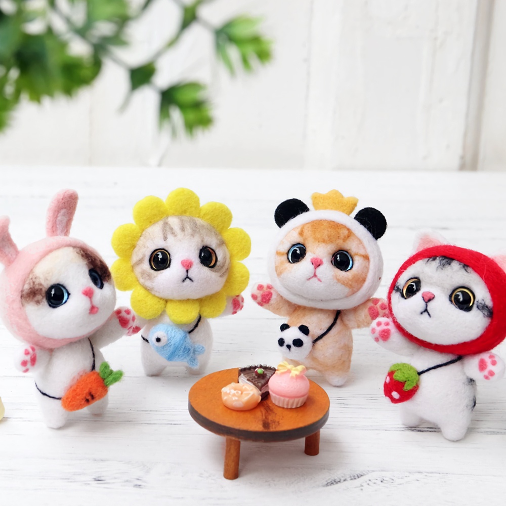 젊은이마켓 DIY 양모펠트 고양이 키트 패키지