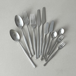 국내생산 Satin 샤틴 4인 커트러리 풀구성 세트 30P Silver
