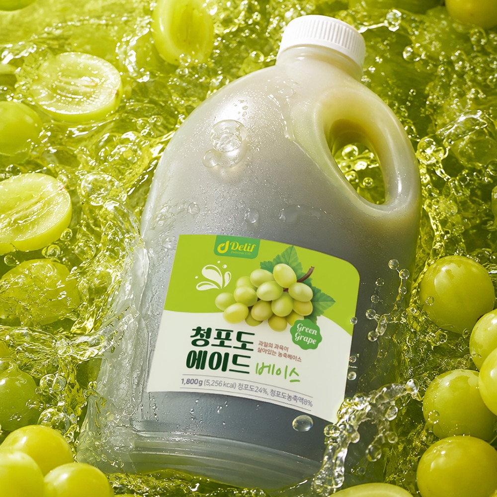 딜리프 청포도 에이드 베이스 대용량 업소용 1.8kg - 최저가 23,900원