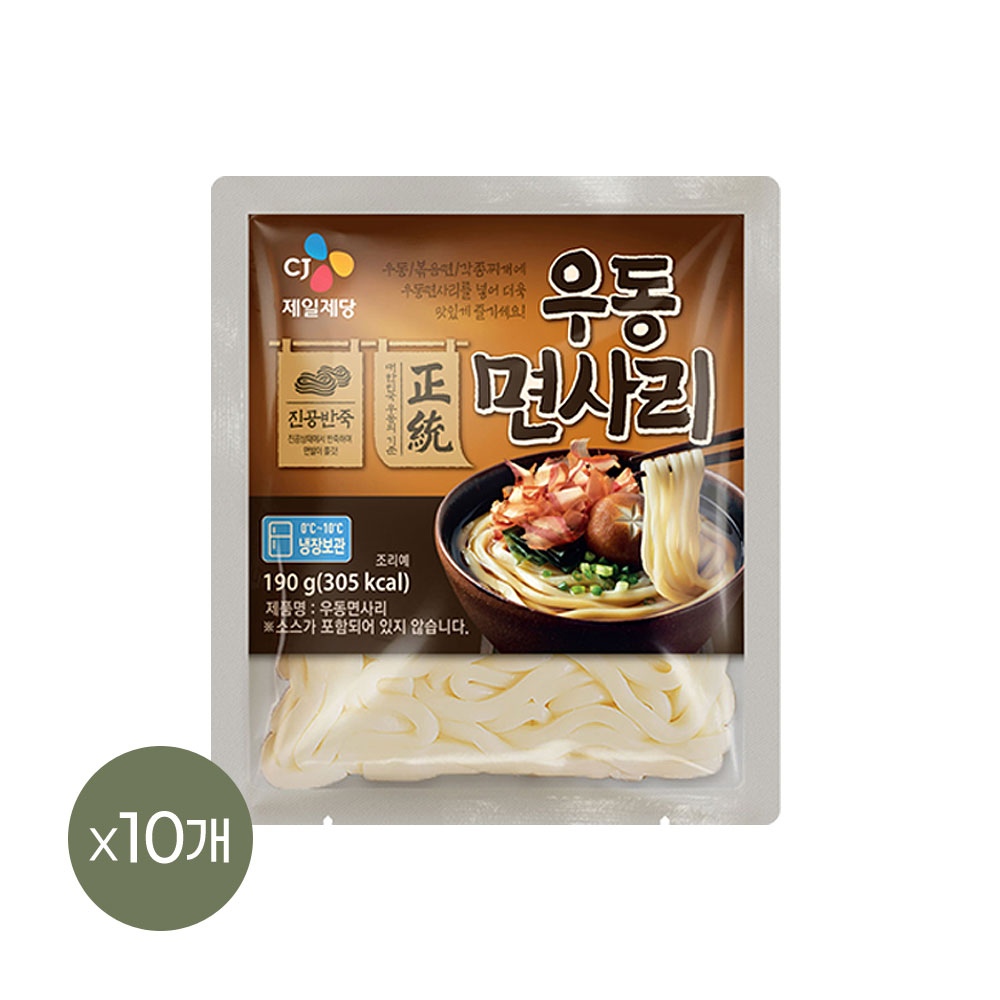 CJ 우동 면사리 190g*10개 가격 비교 CJ제일제당 CJ 우동 면사리 190g*10개