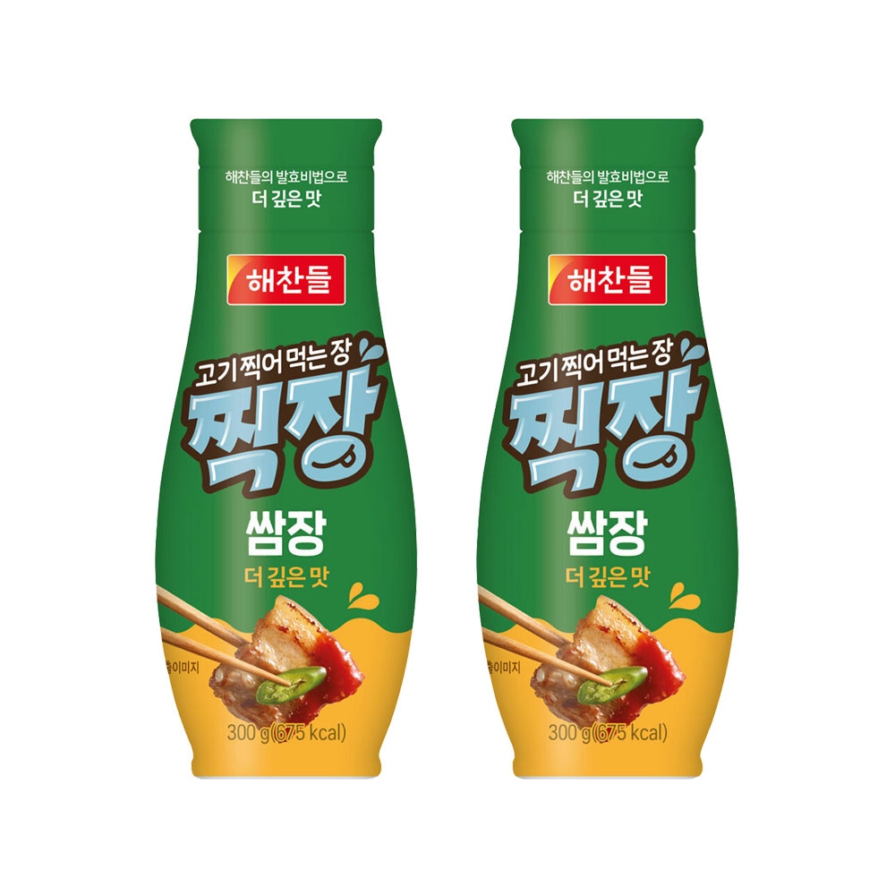 CJ제일제당 해찬들 고기찍어먹는장 찍장 쌈장 300g*2개
