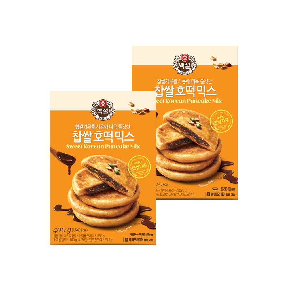 CJ제일제당 백설 찹쌀 호떡믹스 400g*2개