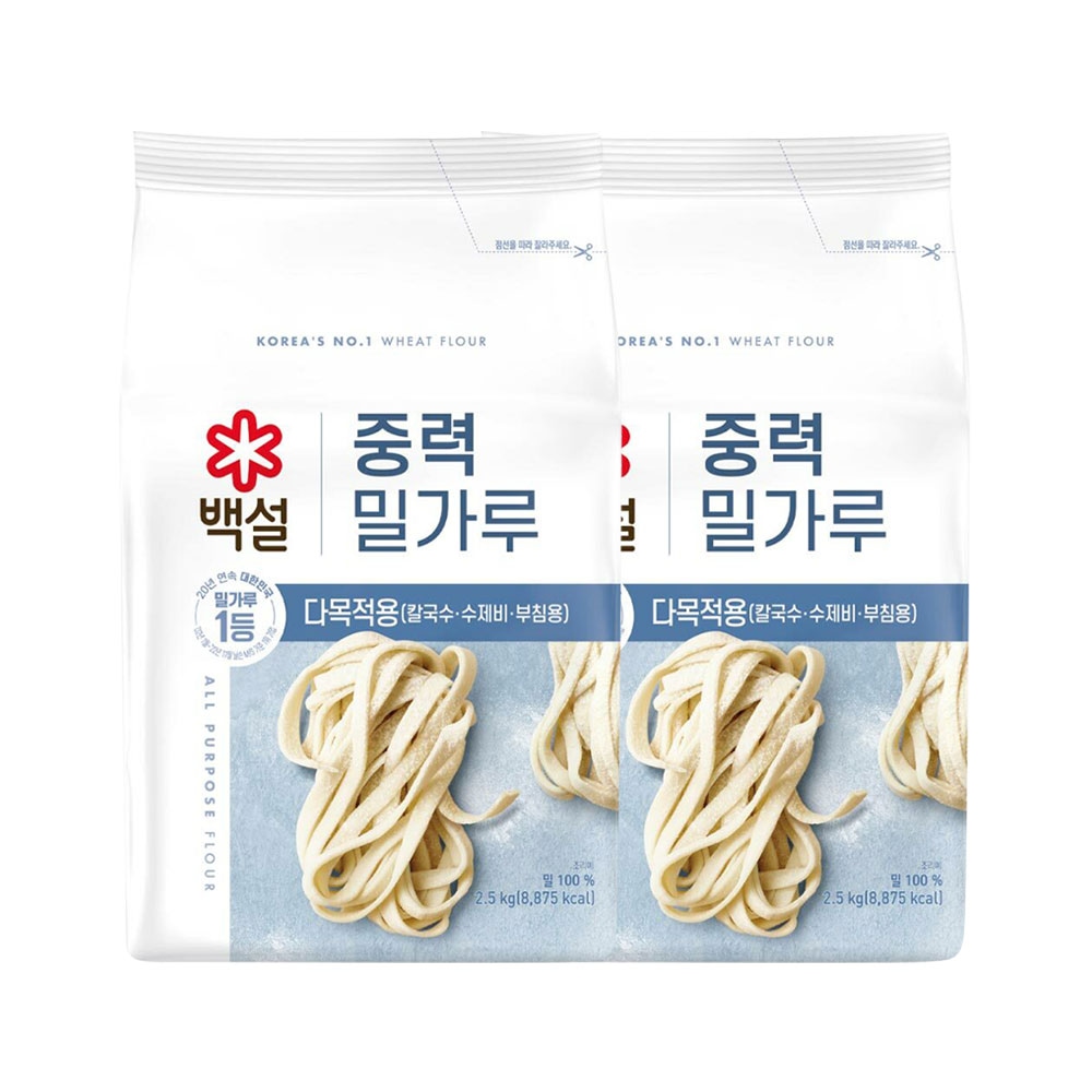 CJ제일제당 백설 중력 밀가루 2.5kg*2개