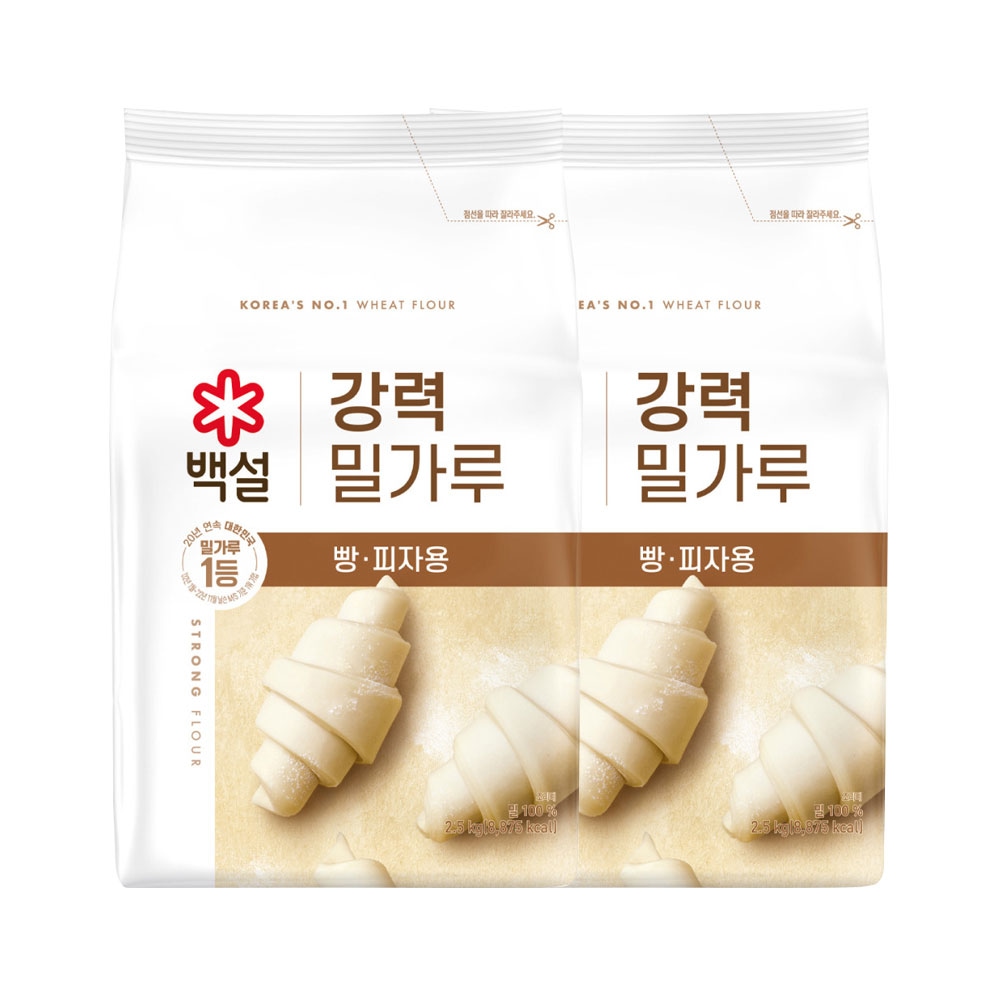 CJ제일제당 백설 강력 밀가루 2.5kg*2개