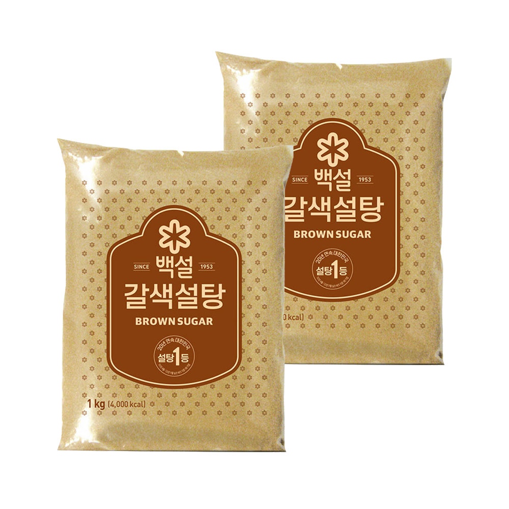 CJ제일제당 백설 갈색설탕 1kg*2개