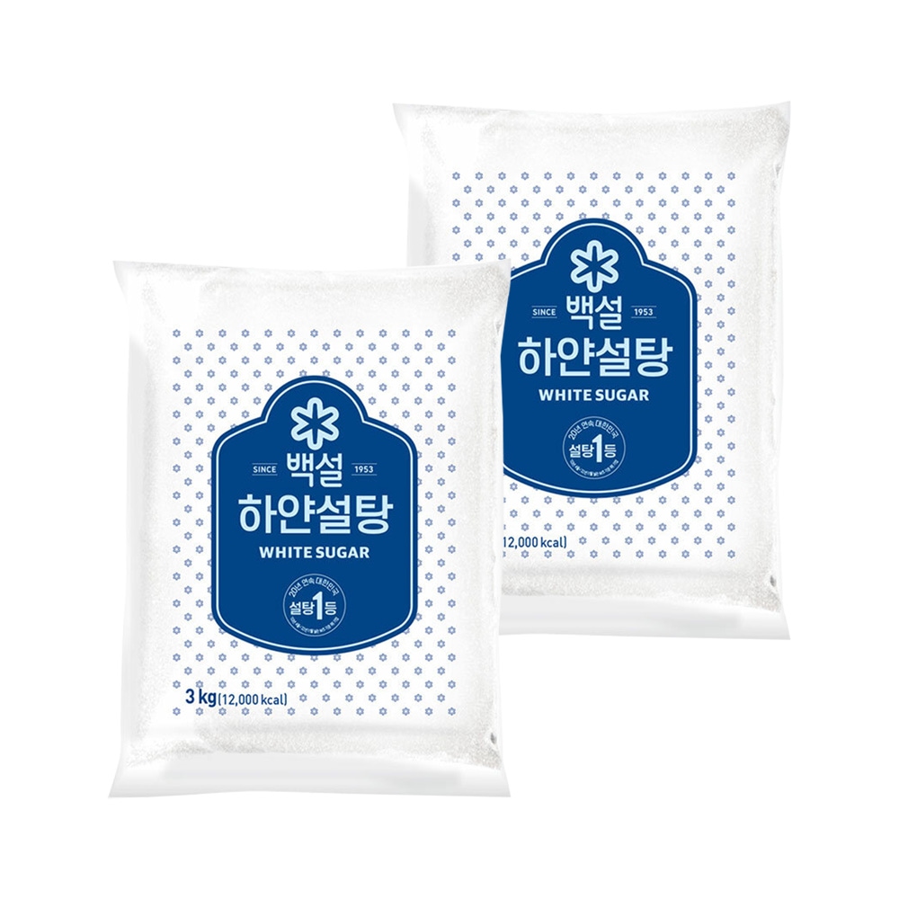 백설 하얀설탕 3kg*2개 가격 비교 CJ제일제당 백설 하얀설탕 3kg*2개