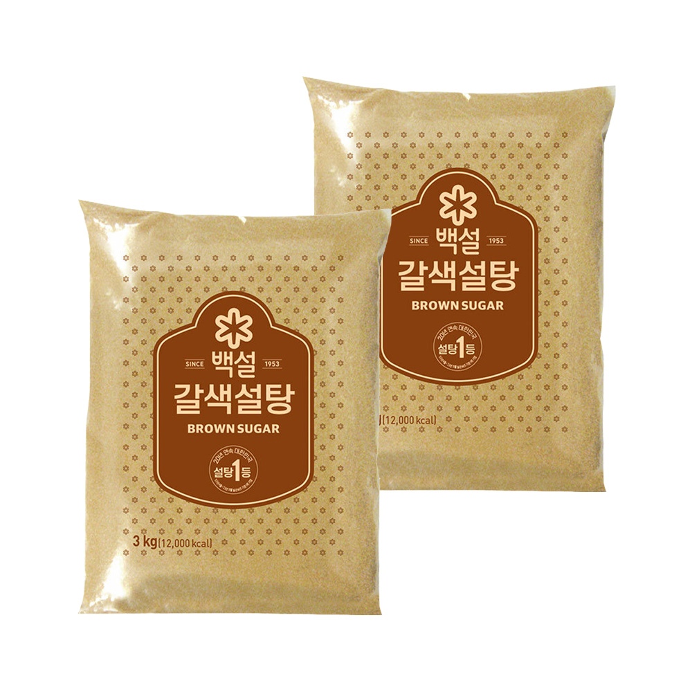 CJ제일제당 백설 갈색설탕 3kg*2개