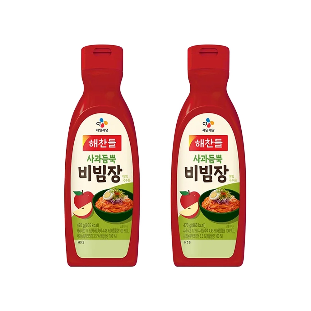 CJ제일제당 해찬들 사과듬뿍 비빔장 470g*2개