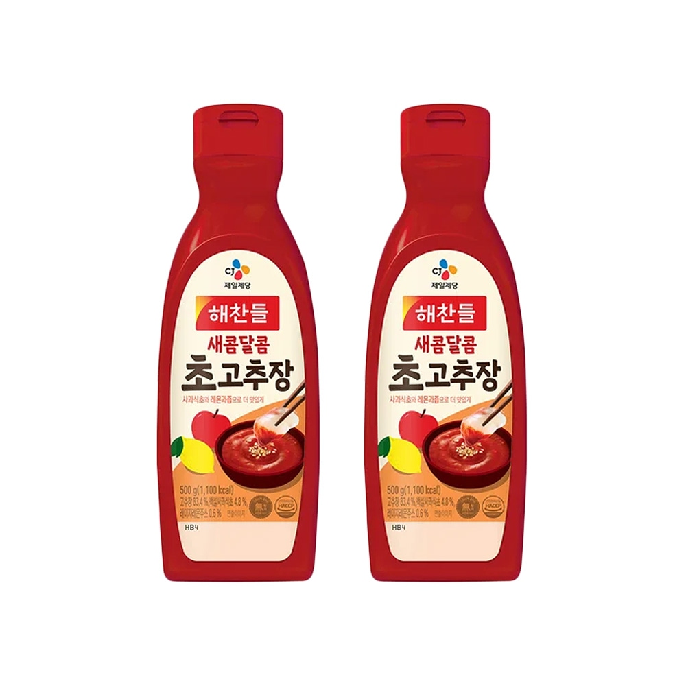 CJ제일제당 해찬들 새콤달콤 초고추장 500g(튜브형)*2개