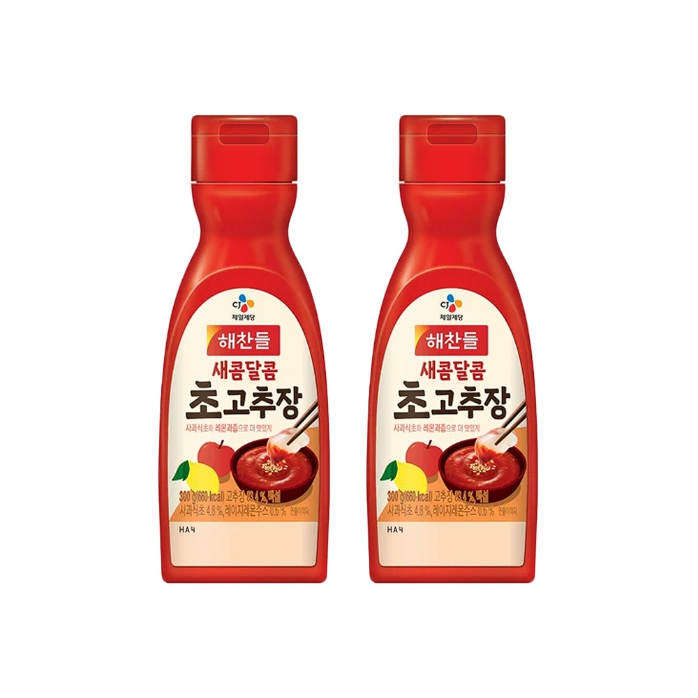 CJ제일제당 해찬들 새콤달콤 초고추장 300g(튜브형)*2개