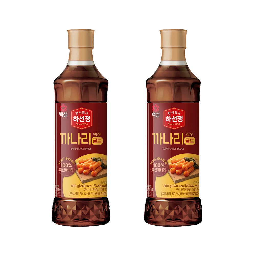하선정 까나리액젓 골드 800g*2개 가격 비교 CJ제일제당 하선정 까나리액젓 골드 800g*2개