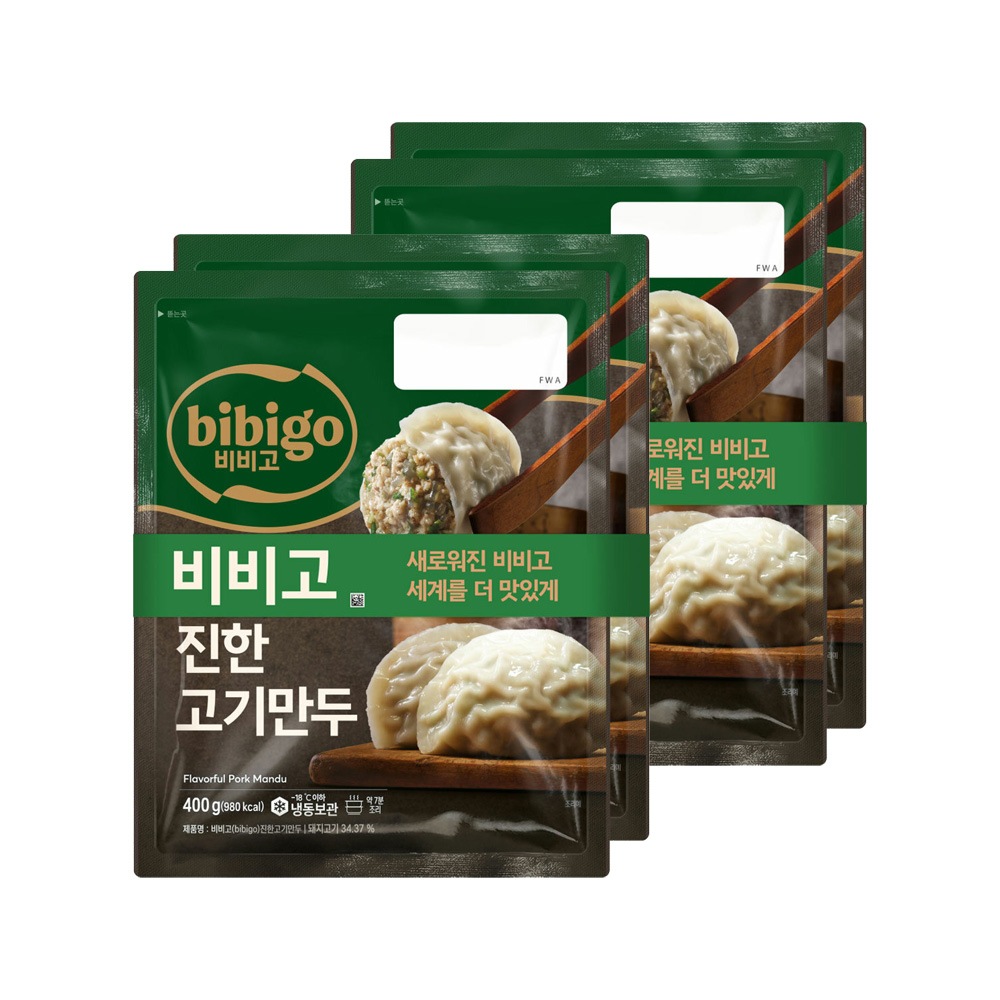 비비고 진한고기만두 400g 2개*2개(총 4개)