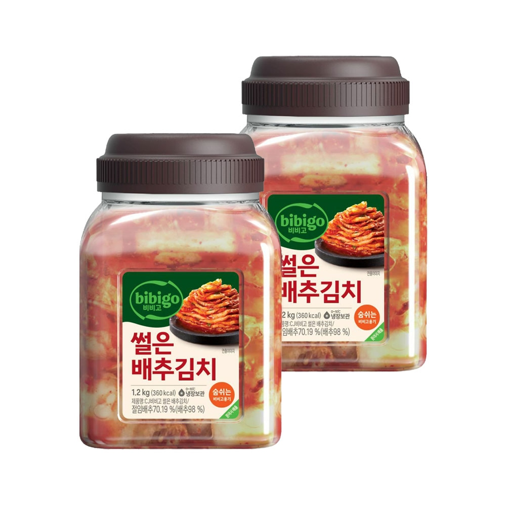 비비고 썰은 배추김치 용기 1.2kg x2개 가격 비교 CJ제일제당 비비고 썰은 배추김치 용기 1.2kg x2개