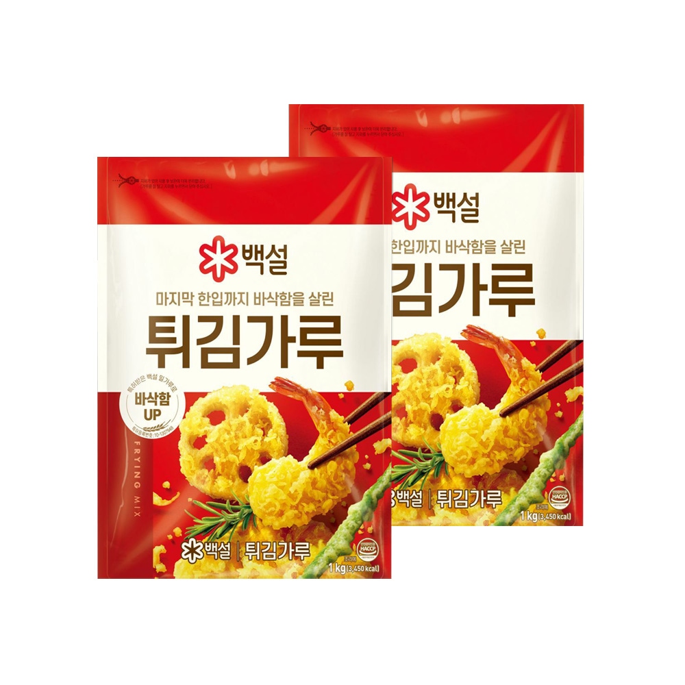 CJ제일제당 백설 튀김가루 1kg*2개