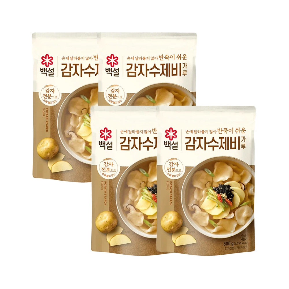 백설 감자 수제비 가루 500g x4개 가격 비교 CJ제일제당 백설 감자 수제비 가루 500g x4개