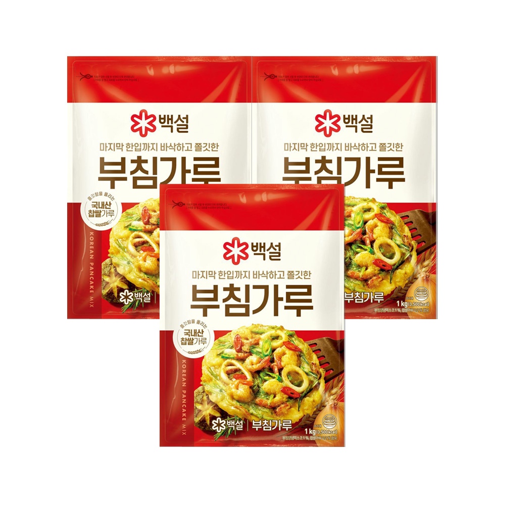 백설 부침가루 1kg x3개 가격 추이 CJ제일제당 백설 부침가루 1kg x3개 - 최저가 10,900원