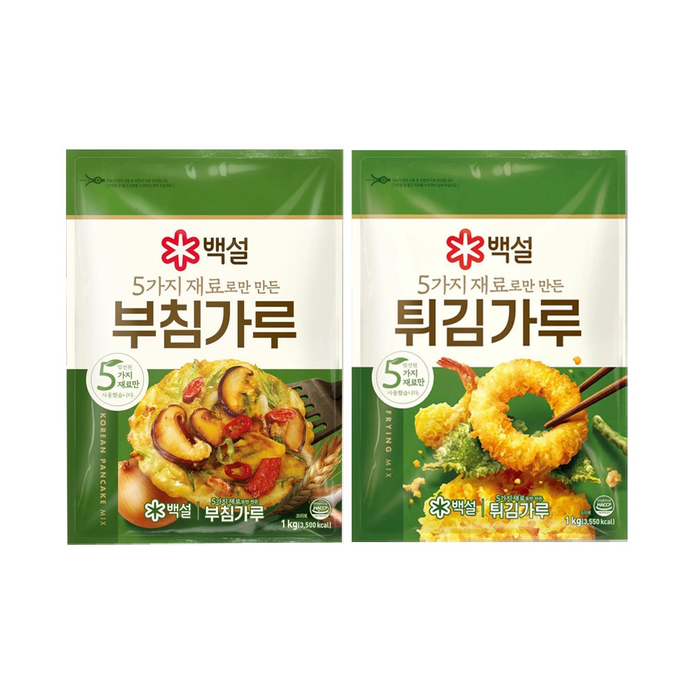 5가지재료 부침가루1kg x1+5가지재료 튀김가루1kg x1 가격 추이 CJ제일제당 5가지재료 부침가루1kg x1+5가지재료 튀김가루1kg x1 - 최저가 10,900원