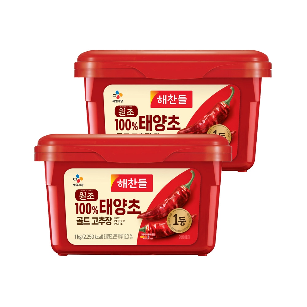해찬들 원조 태양초 고추장 1kg*2개 가격 비교 CJ제일제당 해찬들 원조 태양초 고추장 1kg*2개