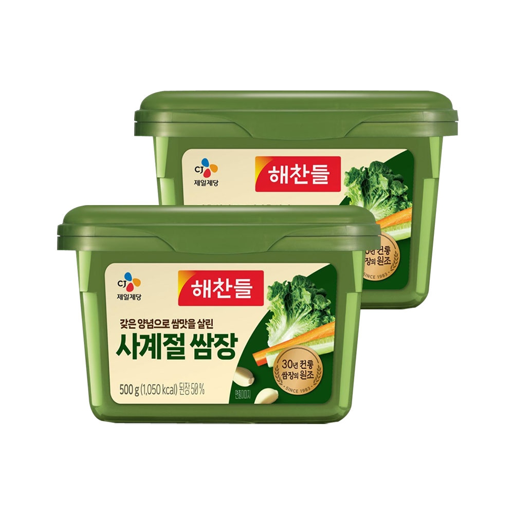 CJ제일제당 해찬들 사계절 쌈장 500g*2개