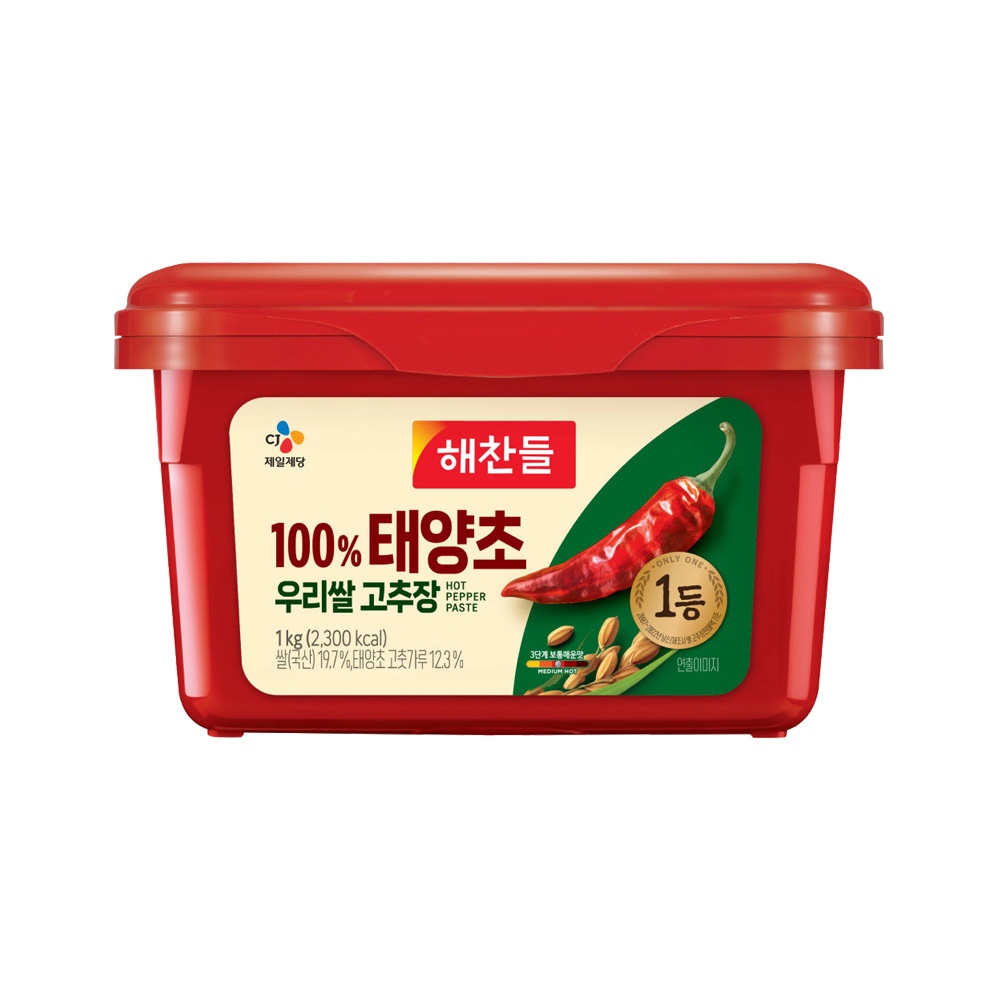 해찬들 100% 우리쌀로 만든 태양초 고추장 1kg x1개 가격 비교 CJ제일제당 해찬들 100% 우리쌀로 만든 태양초 고추장 1kg x1개