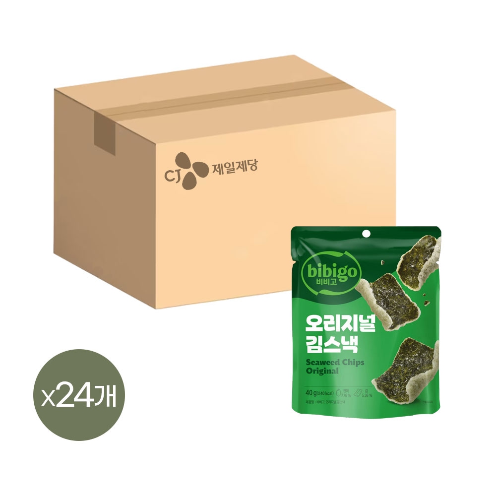 비비고 오리지널 김스낵 40g x24개 가격 비교 CJ제일제당 비비고 오리지널 김스낵 40g x24개