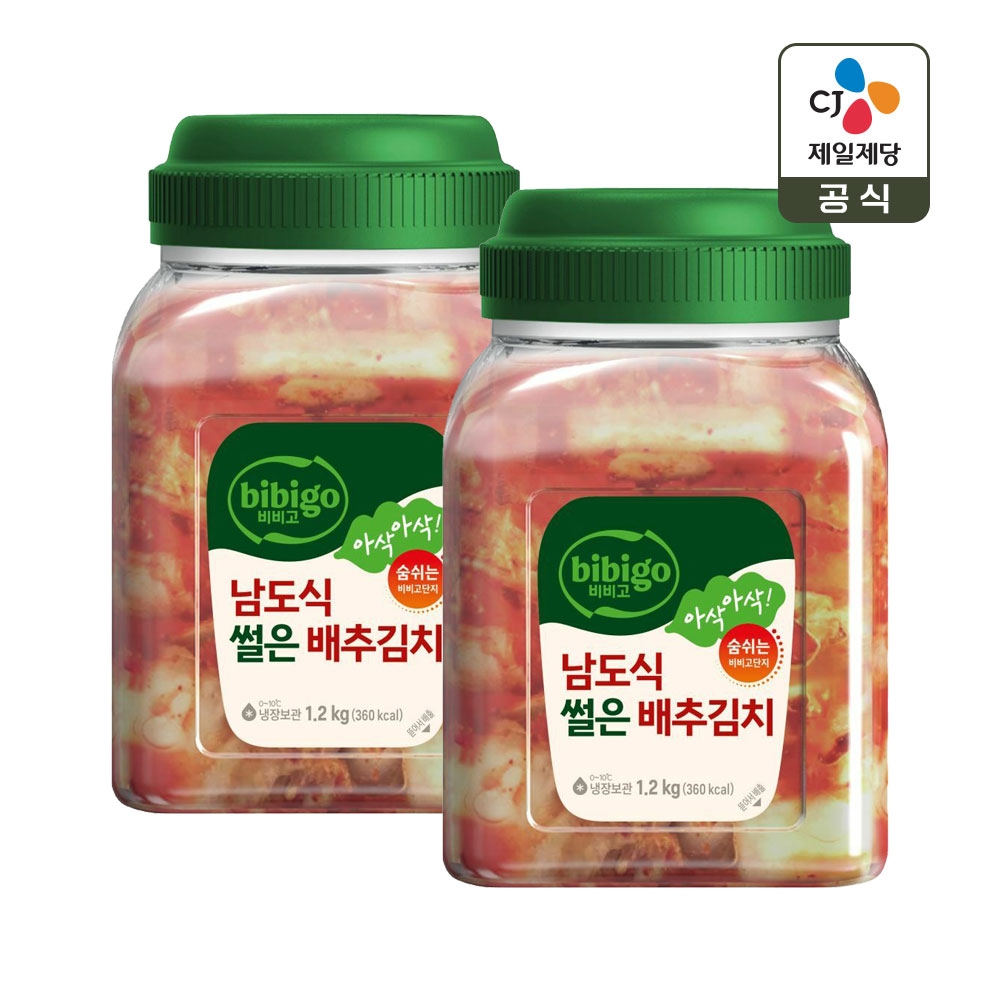비비고 남도식 썰은배추김치 용기 1.2kg x2개 가격 비교 CJ제일제당 비비고 남도식 썰은배추김치 용기 1.2kg x2개