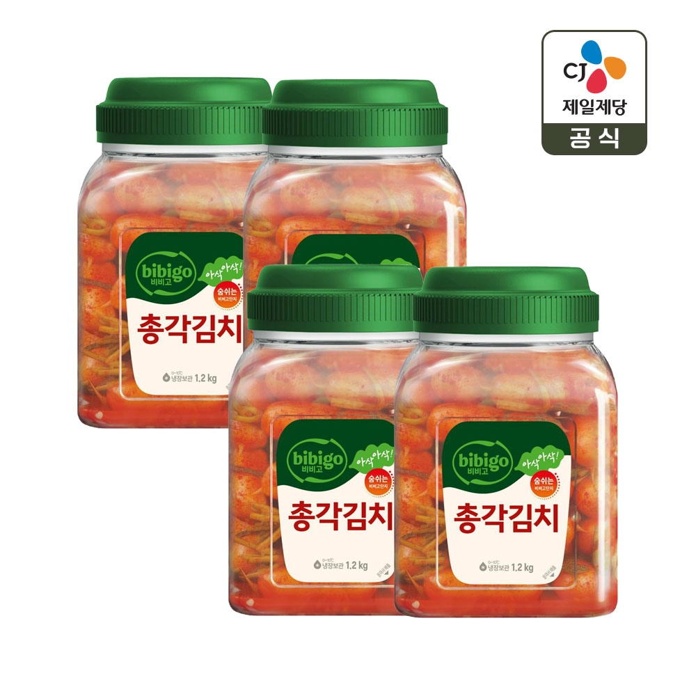 비비고 총각김치 용기 1.2kg x4개 가격 비교 CJ제일제당 비비고 총각김치 용기 1.2kg x4개
