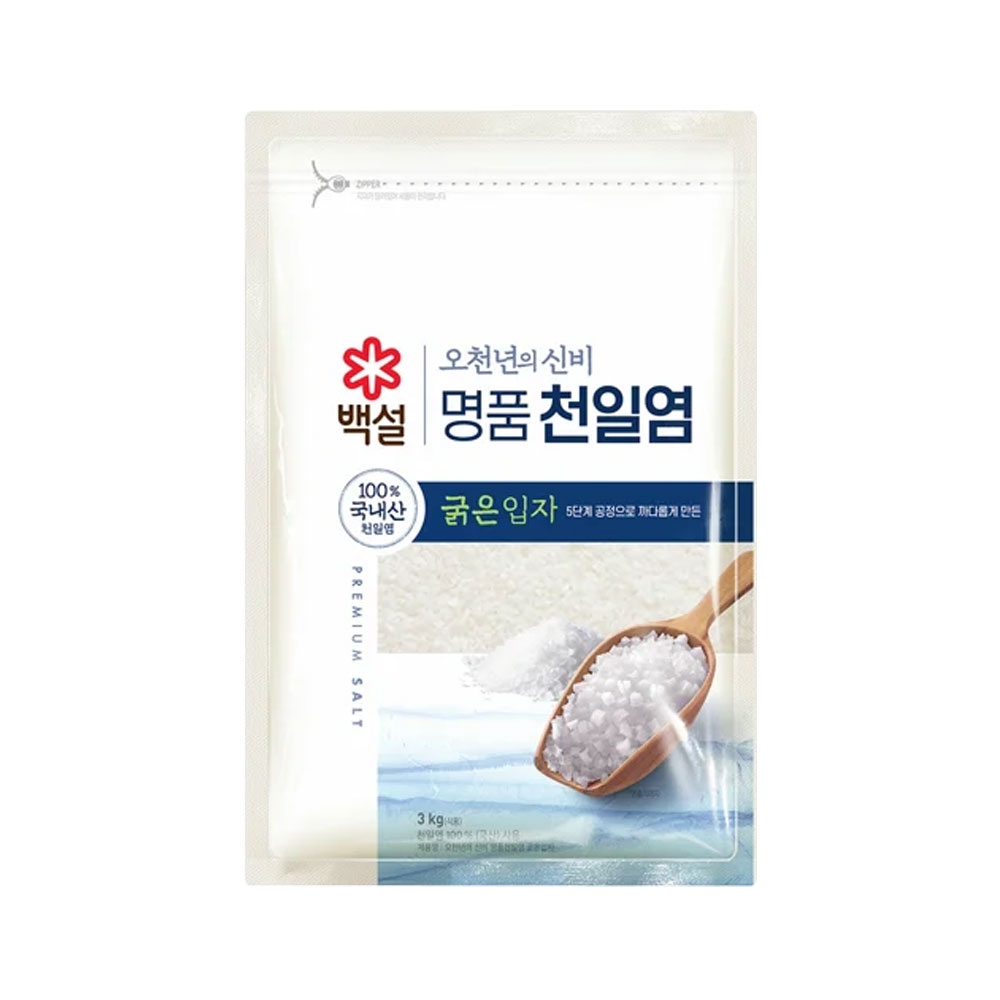 백설 명품 천일염 오천년의 신비 굵은입자 소금 3kg*1개 가격 비교 CJ제일제당 백설 명품 천일염 오천년의 신비 굵은입자 소금 3kg*1개
