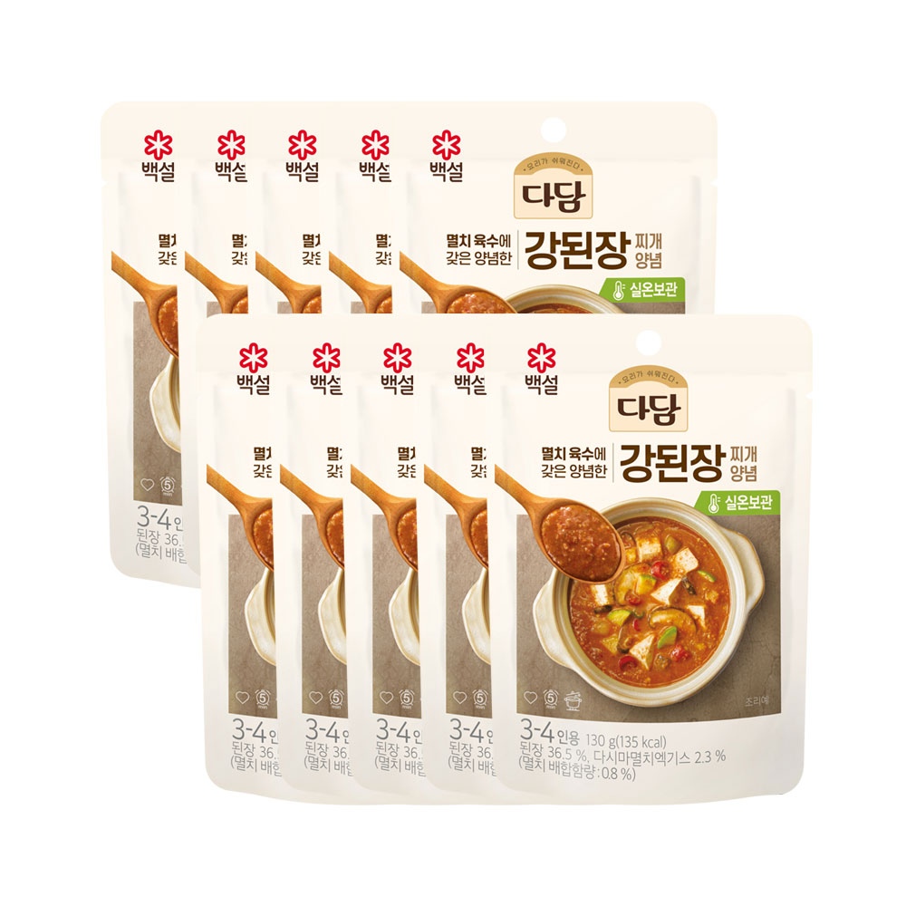 다담 강된장찌개 양념 130g x10개 가격 비교 CJ제일제당 다담 강된장찌개 양념 130g x10개