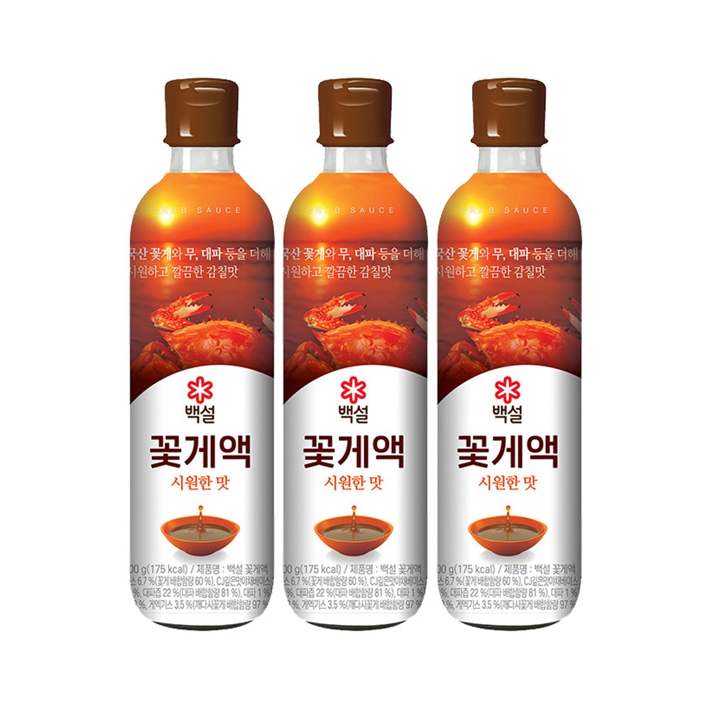 백설 꽃게액 500g x3개 가격 비교 CJ제일제당 백설 꽃게액 500g x3개