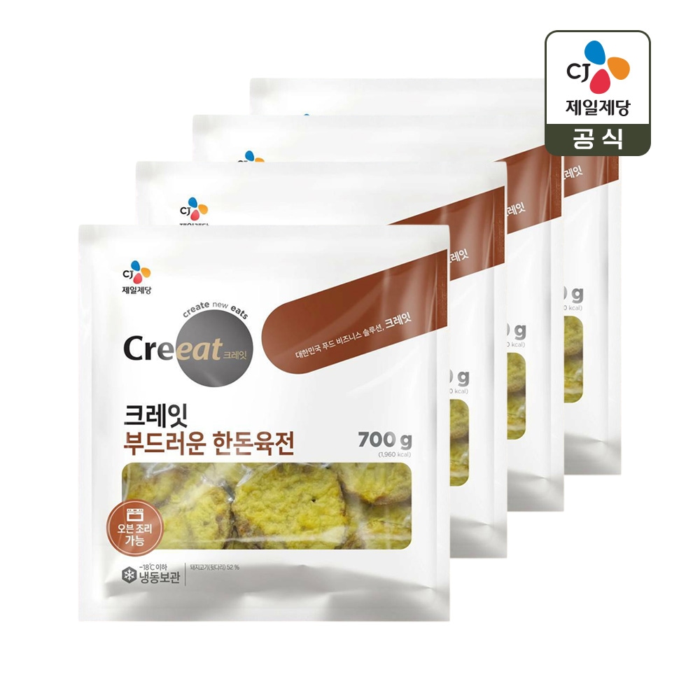 크레잇 부드러운 한돈육전 700g x4개 가격 비교 CJ제일제당 크레잇 부드러운 한돈육전 700g x4개