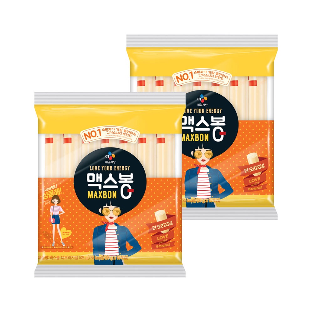 맥스봉 더오리지널 소시지 35g 15개입(525g) x2개