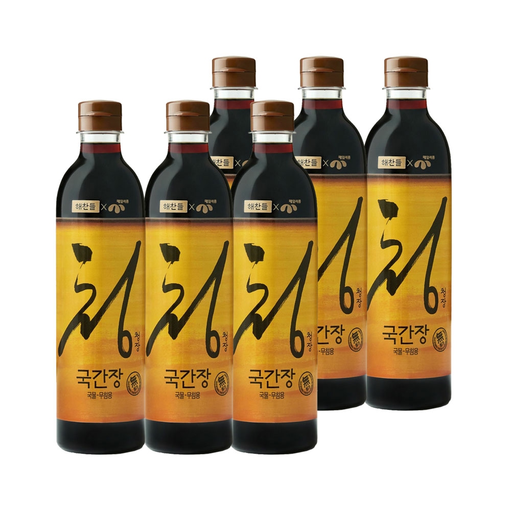 해찬들 청장 국물 무침용 국간장 780ml x6개 가격 비교 CJ제일제당 해찬들 청장 국물 무침용 국간장 780ml x6개
