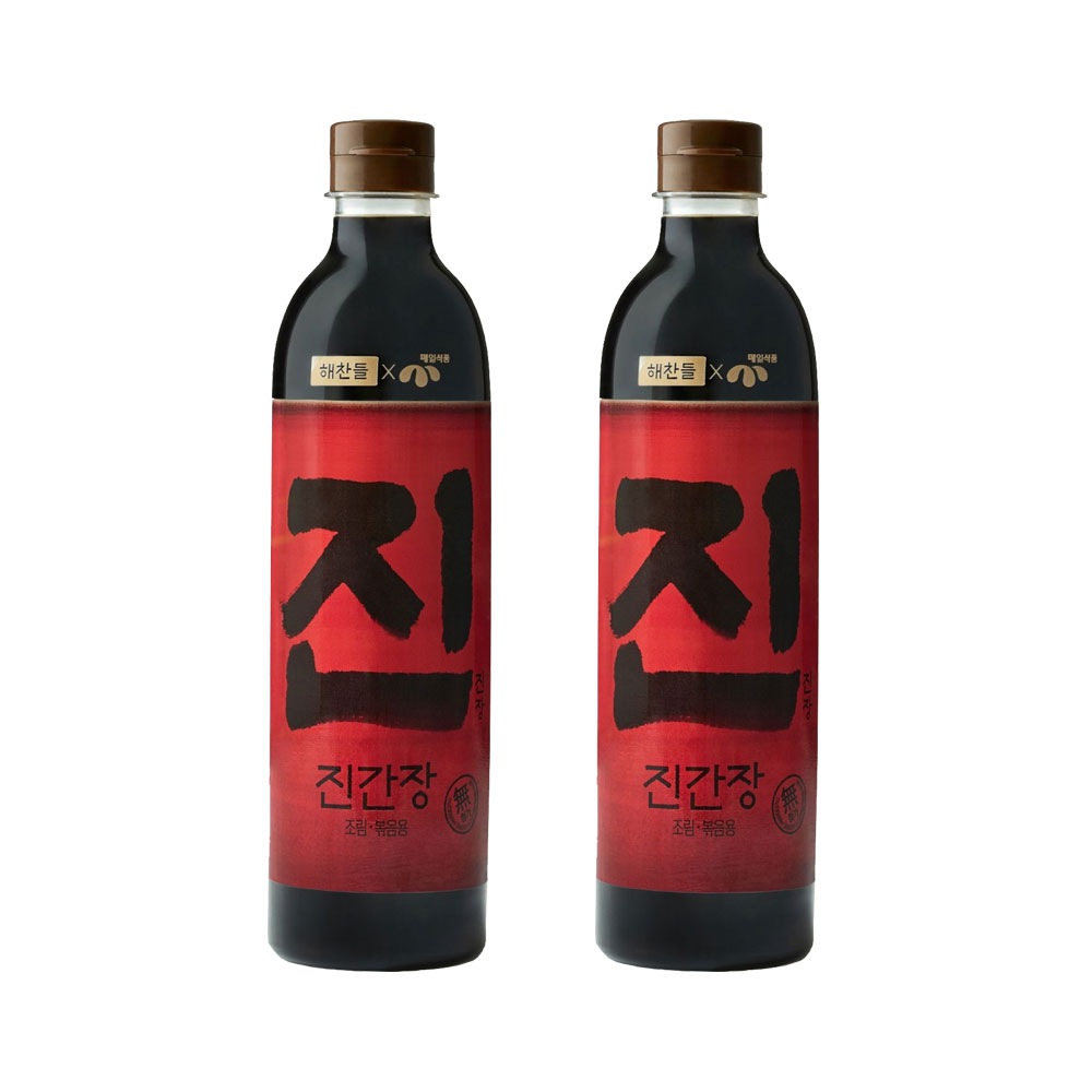 해찬들 진장 조림 볶음용 진간장 780ml x2개