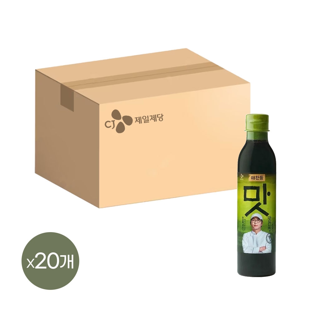 CJ제일제당 해찬들 최강록 셰프의 레시피를 담은 맛간장 소스 450ml x20개