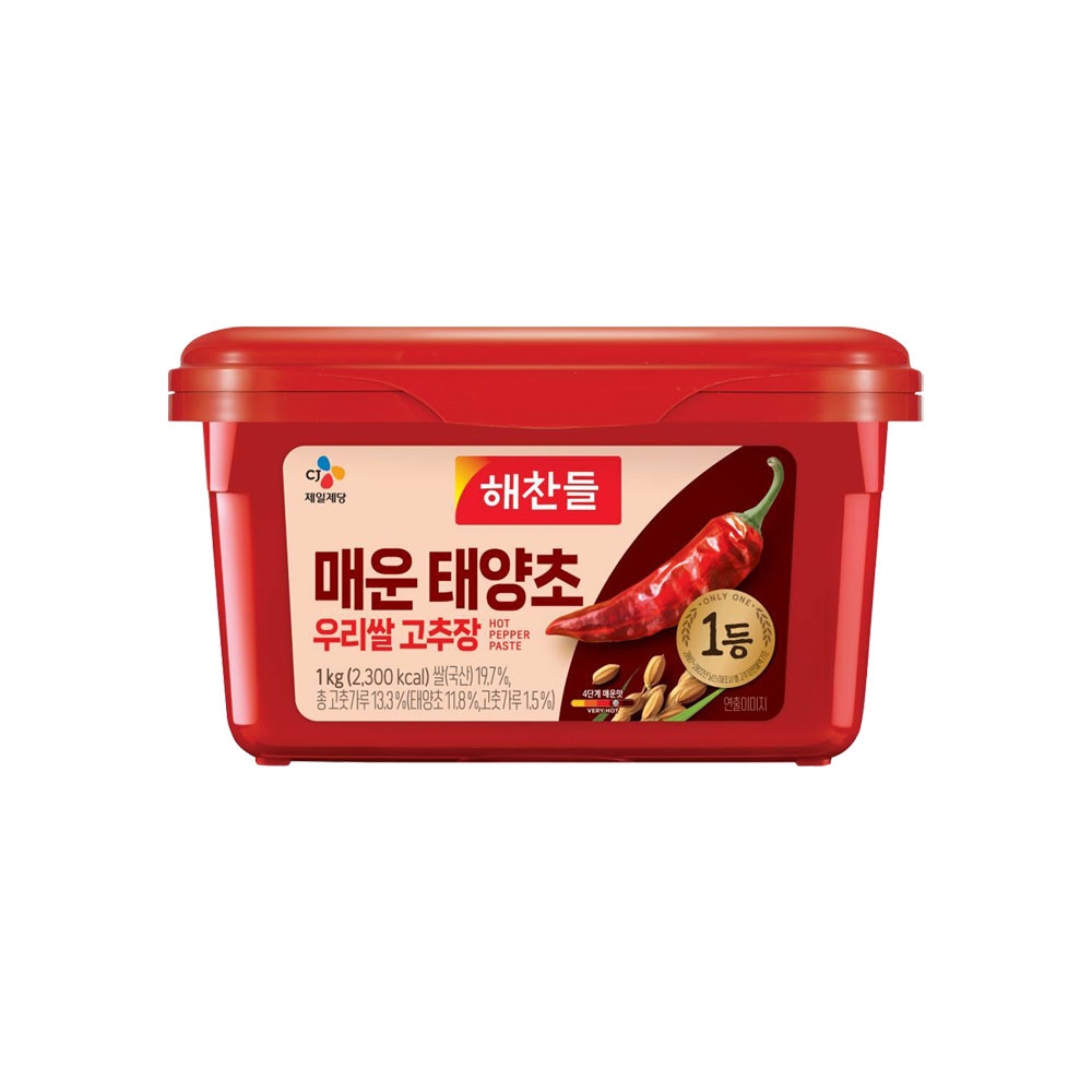 해찬들 100% 우리쌀로 만든 태양초 매운 고추장 1kg x1개 가격 추이 CJ제일제당 해찬들 100% 우리쌀로 만든 태양초 매운 고추장 1kg x1개 - 최저가 12,900원