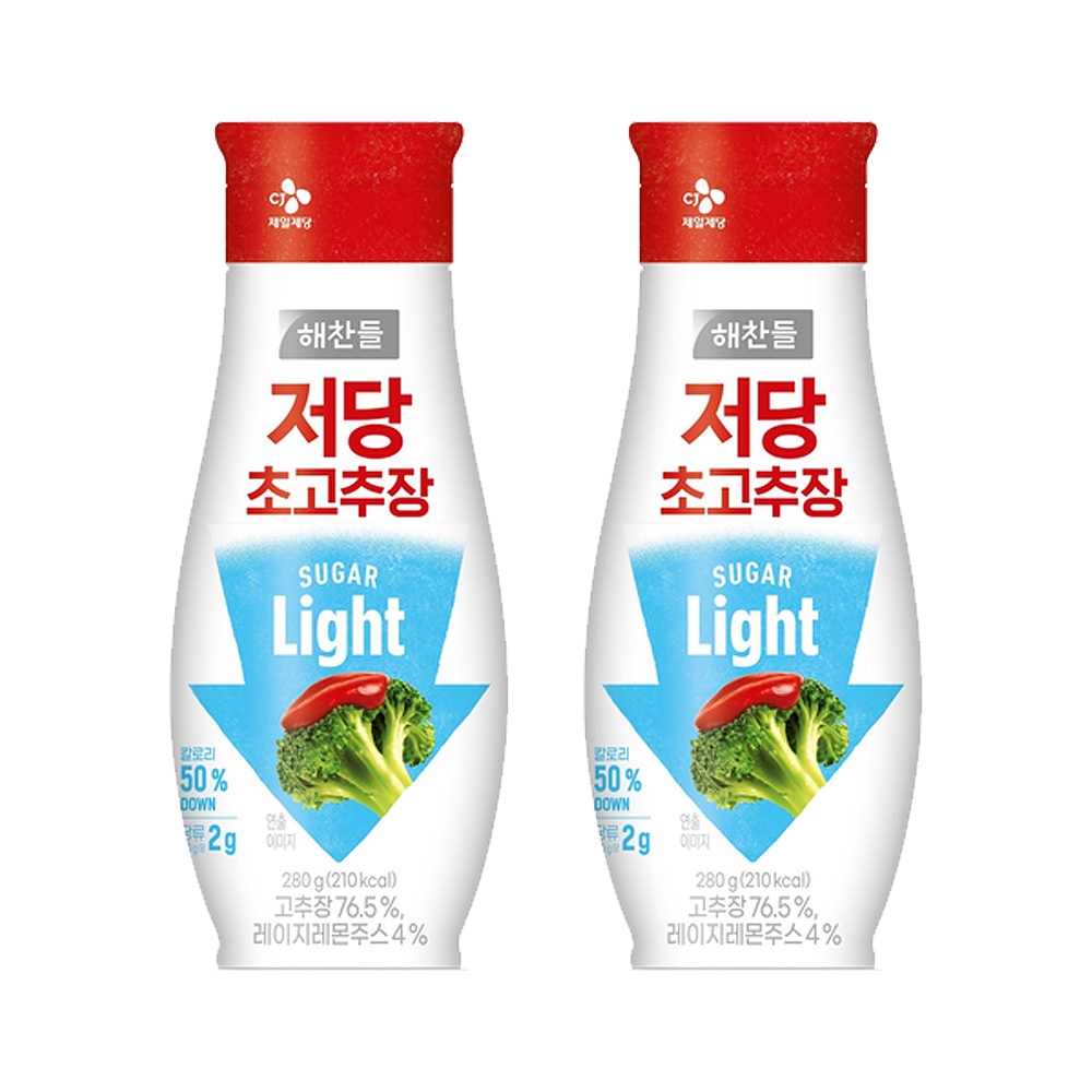 해찬들 저당 초고추장 280g x2개 가격 비교 CJ제일제당 해찬들 저당 초고추장 280g x2개