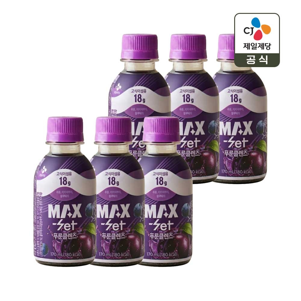 맥스셋 푸룬클렌즈 170ml x6개 가격 비교 CJ제일제당 맥스셋 푸룬클렌즈 170ml x6개