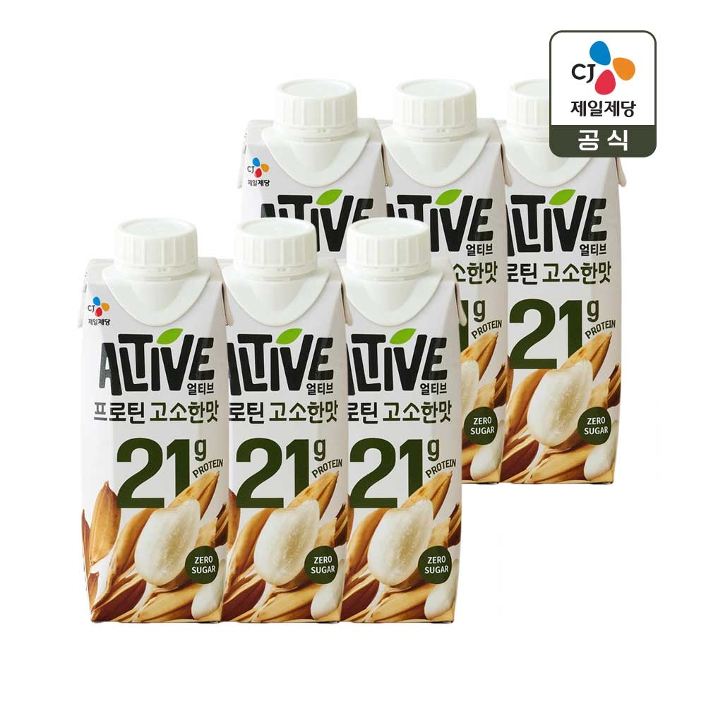 얼티브 제로슈가 프로틴 식물성 고단백 고소한맛 250ml x6개 가격 비교 CJ제일제당 얼티브 제로슈가 프로틴 식물성 고단백 고소한맛 250ml x6개