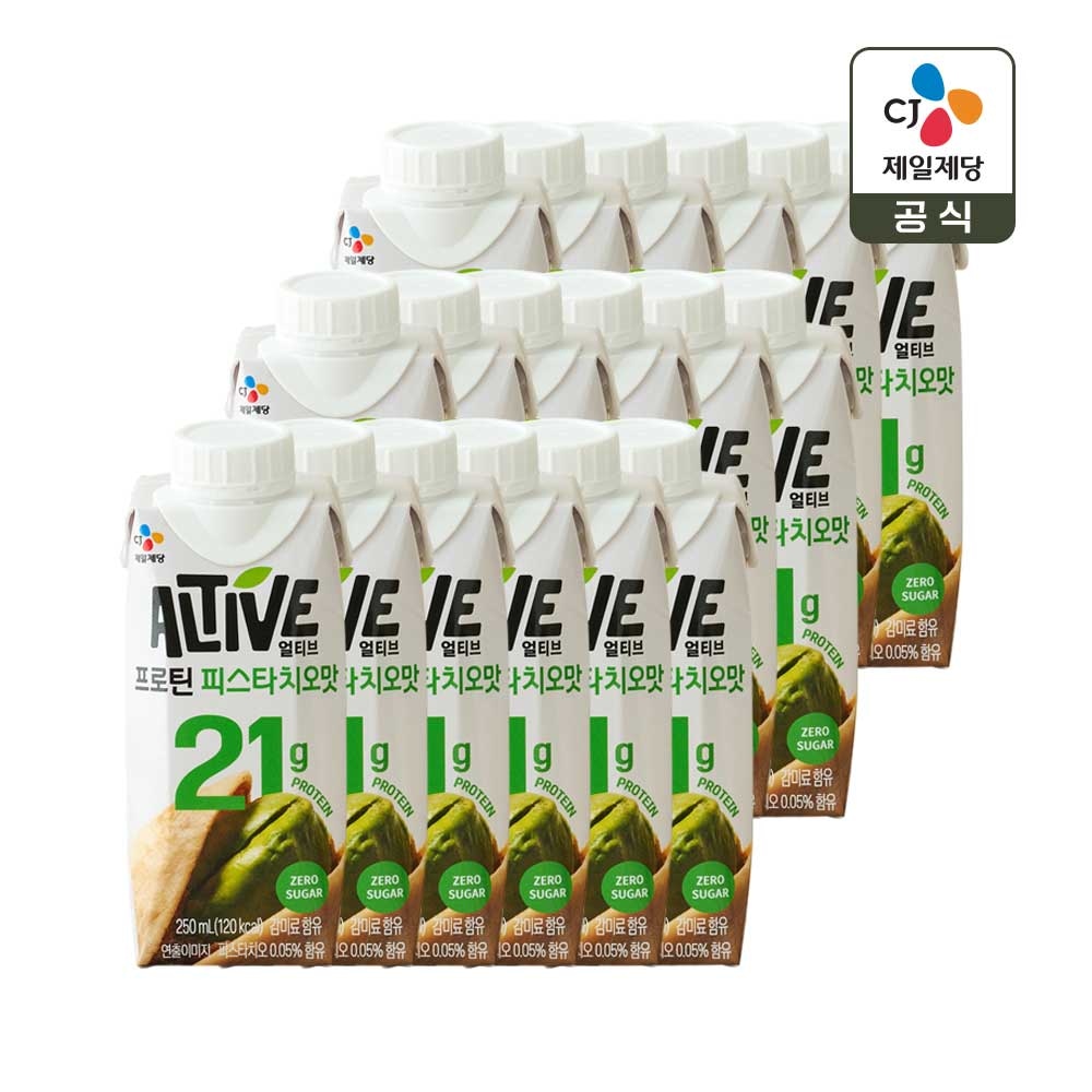 얼티브 제로슈가 프로틴 식물성 고단백 단백질 쉐이크 피스타치오 250ml x18개 가격 비교 CJ제일제당 얼티브 제로슈가 프로틴 식물성 고단백 단백질 쉐이크 피스타치오 250ml x18개