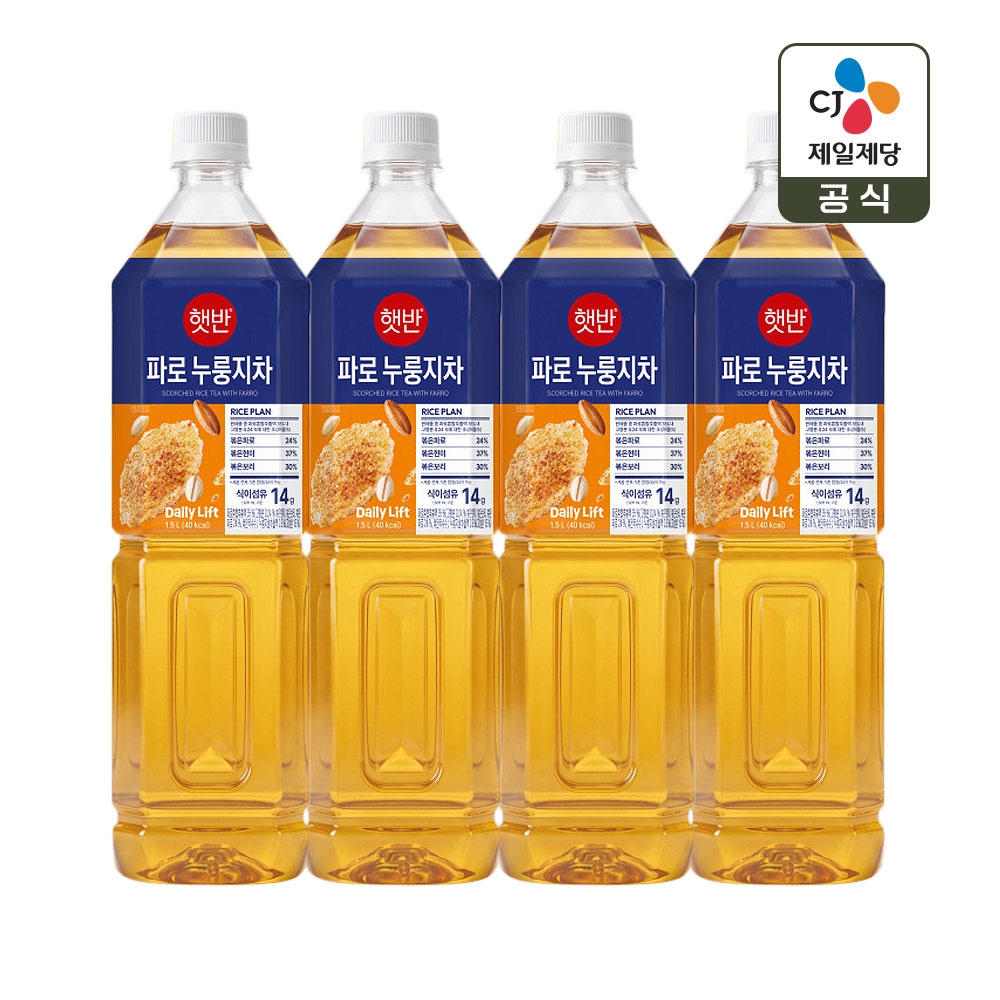 햇반 파로 누룽지차 1.5L x4개 가격 비교 CJ제일제당 햇반 파로 누룽지차 1.5L x4개