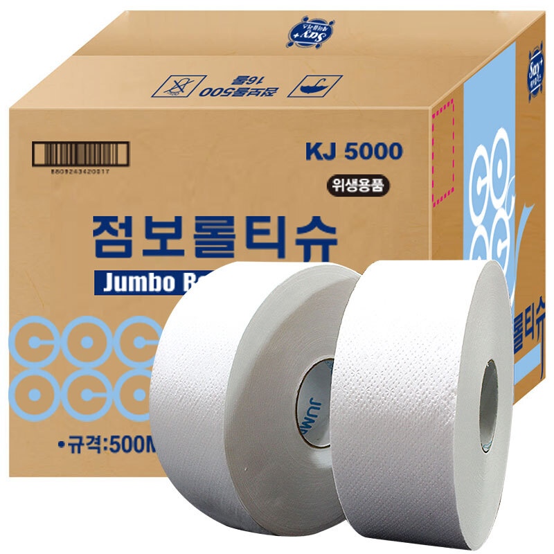 올챌린지 점보롤 대용량 업소용 휴지 500m 1겹 16롤