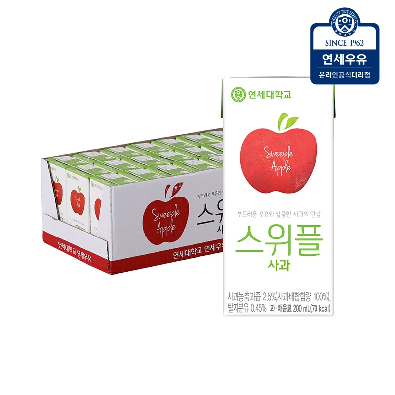 스위플 사과 200ml*24팩 가격 비교 연세우유 스위플 사과 200ml*24팩