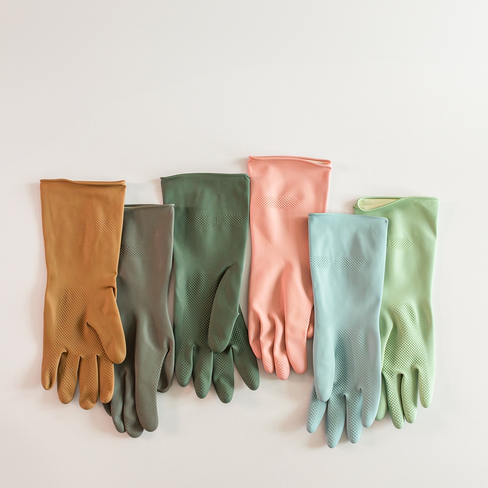 백화상점 안 찢어지는 천연 라텍스 고무장갑 5개입 6color / 2size