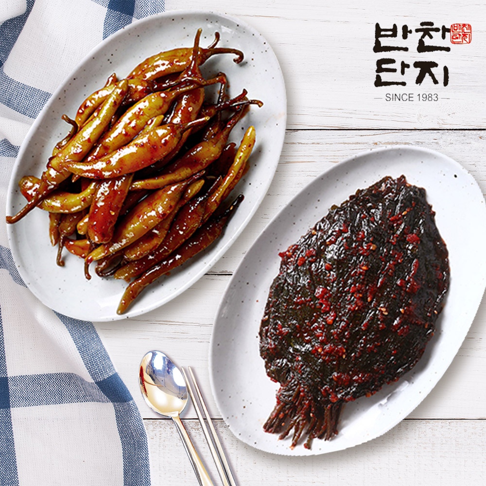 반찬단지 깻잎무침 1kg + 고추무침 1kg