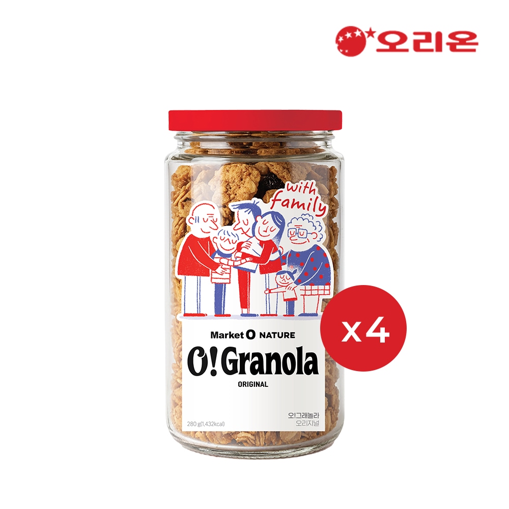 오리온 그래놀라 오리지널 280g 4개