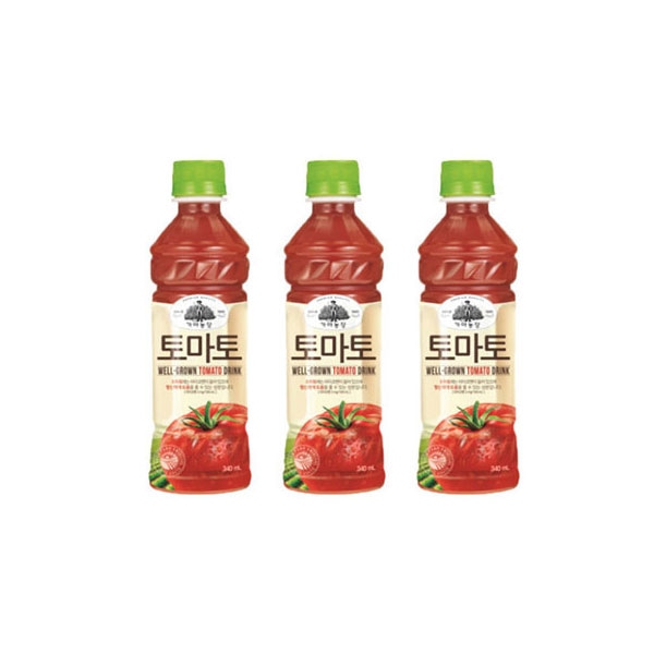 마전동상회 웅진 가야농장 토마토 주스 과일음료 340ml 24개
