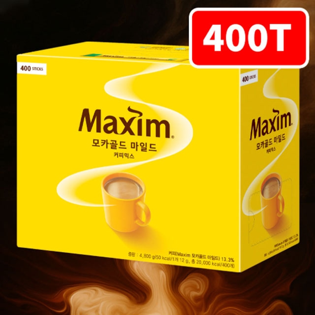 마전동상회 맥심 모카골드 마일드 커피믹스 400T