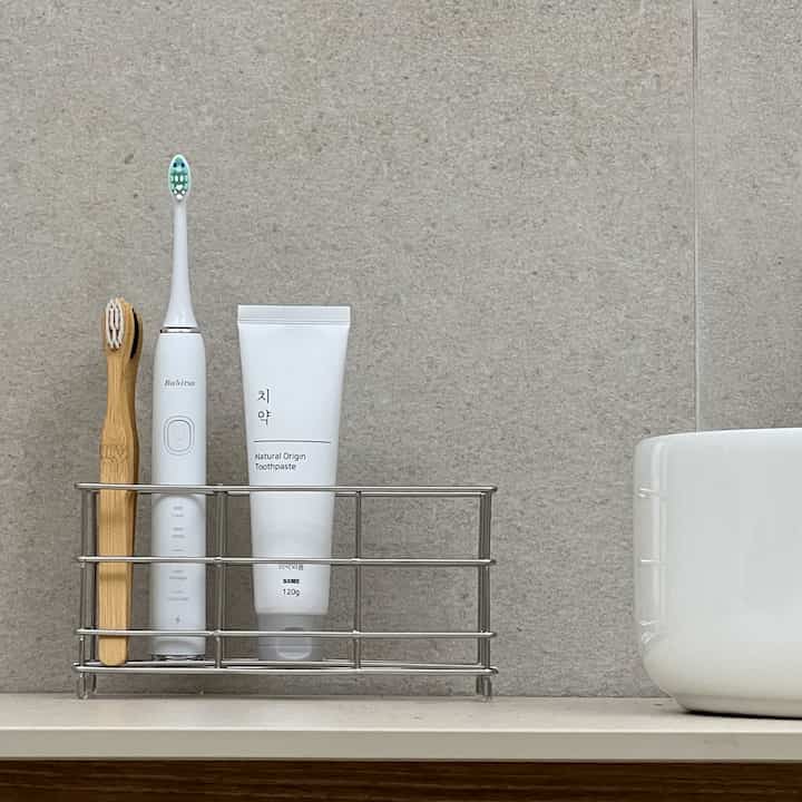 ステンレス304 電動歯ブラシスタンド［2色］